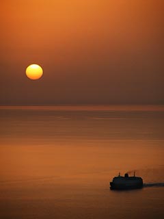 Tinos, Sonenuntergang