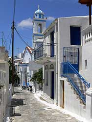 Stadt Tinos, kleine Strasse